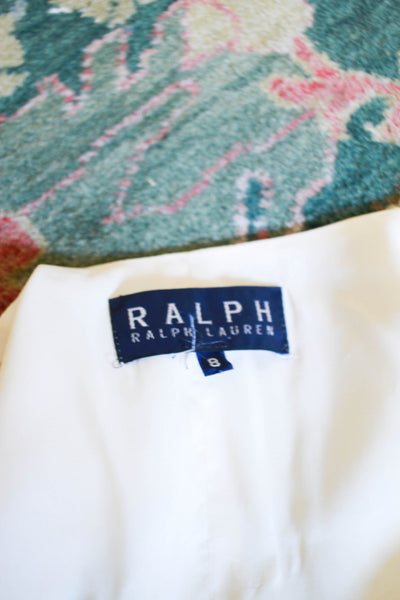 1990s Cream Ralph Lauren Wool Vest