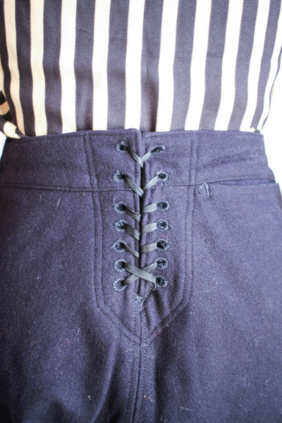 1960s Navy Wool Sailor Pants