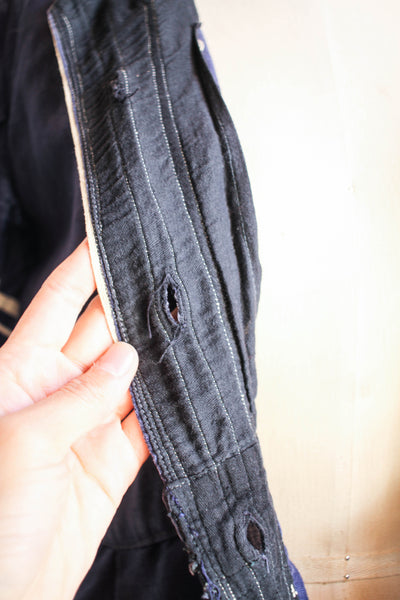 1910s Edwardian Wool Navy Bathing Suit