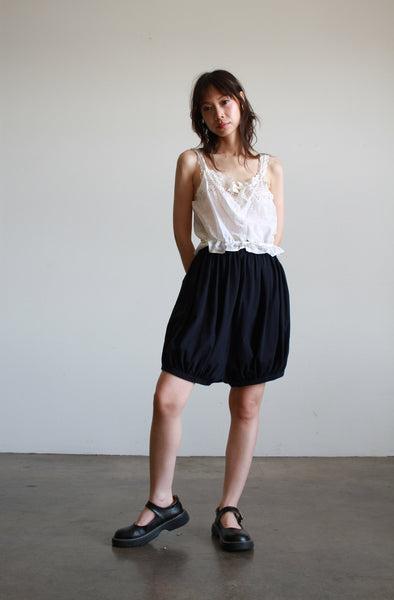 1990s Comme Des Garçons Black Cotton Bloomers