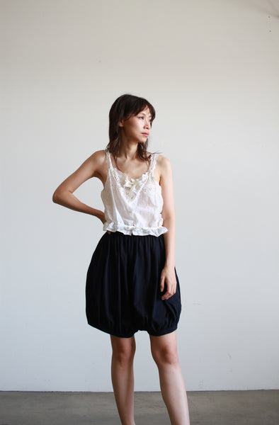 1990s Comme Des Garçons Black Cotton Bloomers