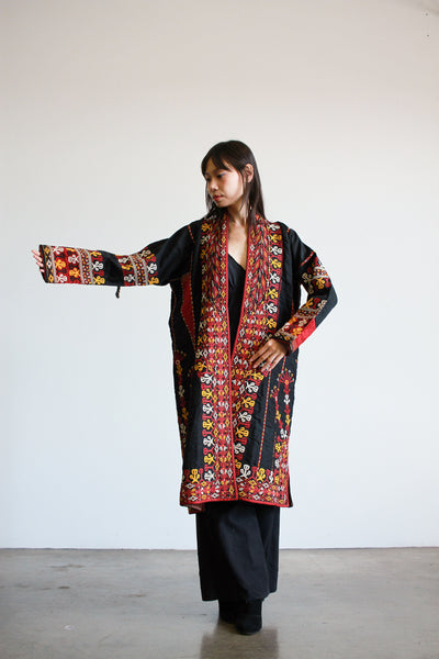 1970s Middle Eastern Embroidered Reversible Coat
