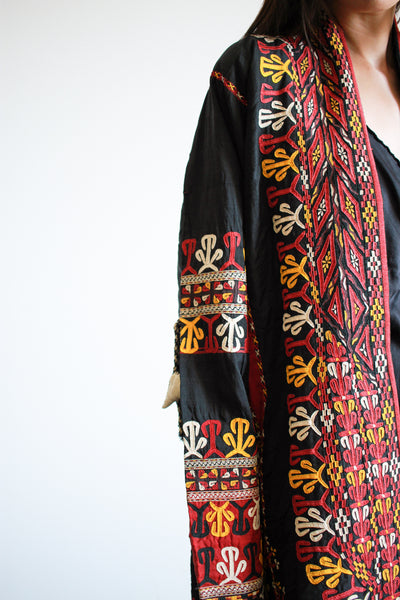 1970s Middle Eastern Embroidered Reversible Coat