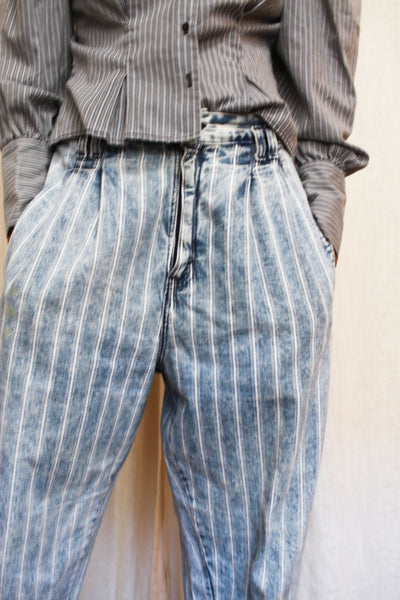1980s 900s Series Levis Striped Worn Baggy Jeans