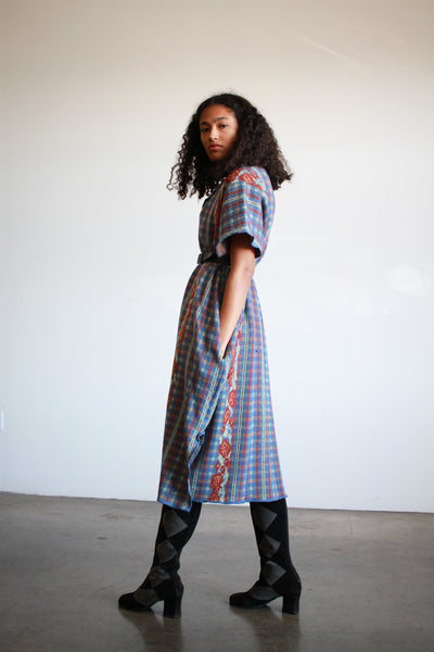1970s Knit Italian Poncho Wrap Skirt Set