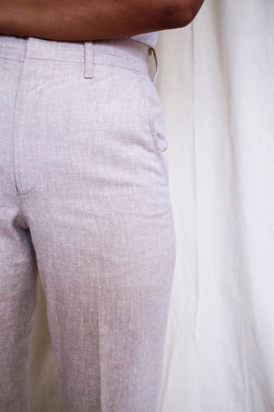 1970s Speckled Beige Tailored Trousers