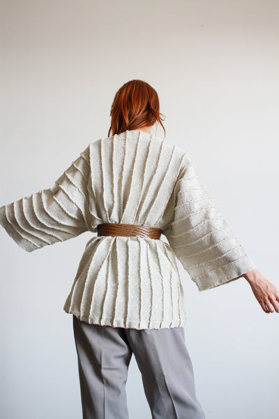 1980s Issey Miyake Structural Woven Kimono Jacket