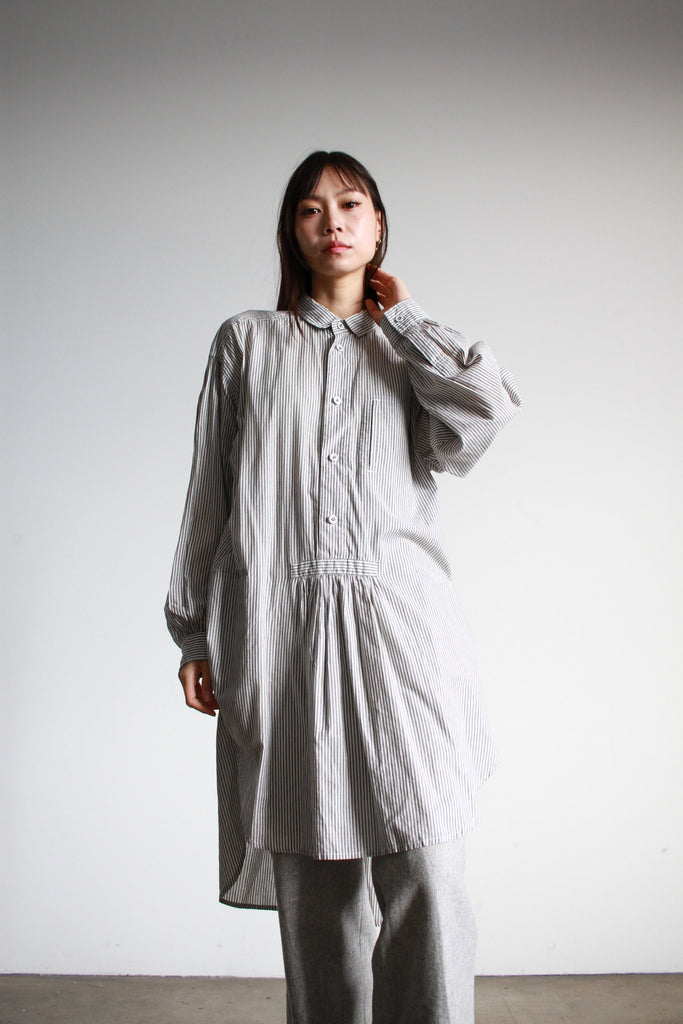 1980s Vintage Issey Miyake Plantation Cotton Stripe Tunic