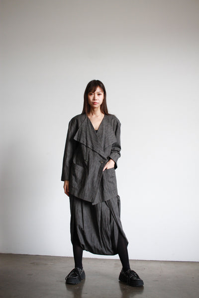1980s Issey Miyake Plantation Striped Cotton Harem Pant Set