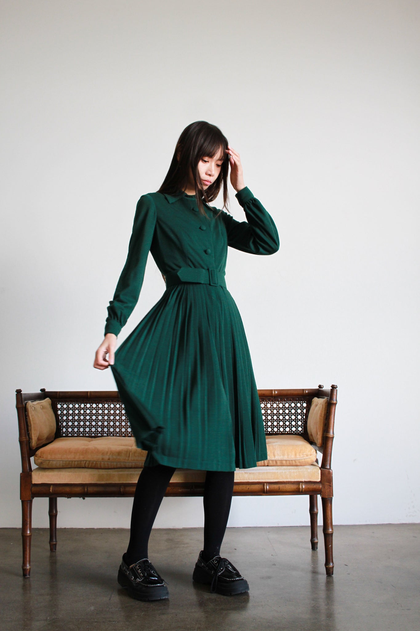 Emerald Green Vintage Dress