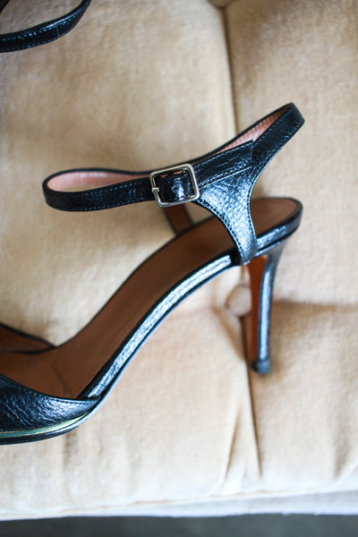 1990s Givenchy Black Leather Heels | 6
