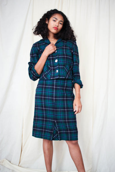 1960s Pendleton Plaid Wool Set