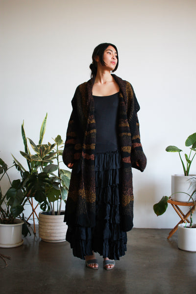 1980s Sonia Rykiel Knit Woven Coat