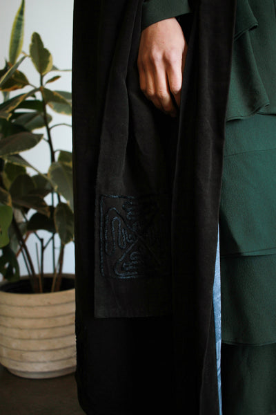 Edwardian Black Velvet Silk Lined Cloak
