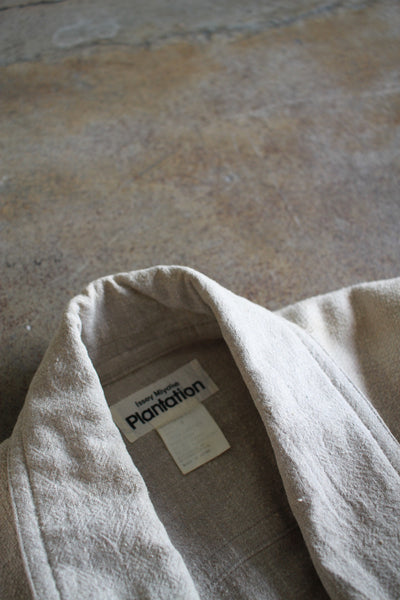 1980s Issey Miyake Plantation Stone Woven Coat