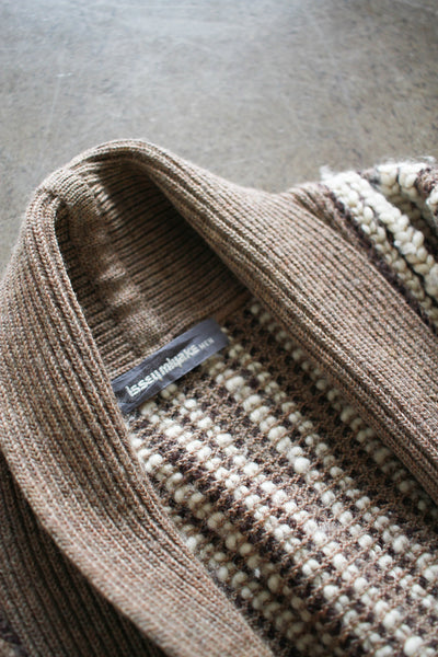 1980s Issey Miyake Wool Striped Oversized Cardigan