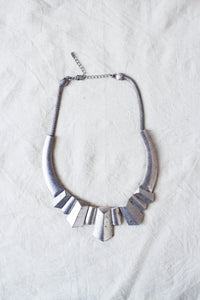 1980s Silver Plated Roman Style Necklace